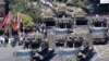 Armenia - The Armenian army demonstrates Buk air-defense systems recently acquired from Russia as well as S-300 surface-to-air missiles during a parade in Yerevan, 21Sep2016.