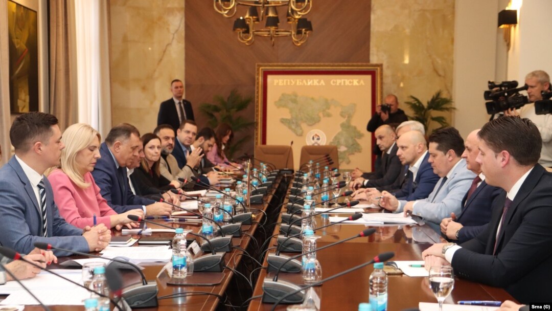 Sastanak koalicionih partnera u RS, Banja Luka, BiH, 3. januara 2024.