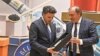 Premijer Dritan Abazović i biznismen Aleksander Mačetin tokom otvaranja fabrike votke u Nikšiću.