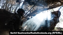 Украинский военный на передовой, иллюстративное фото 