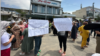 Акция торговцев в Оше. 21 июля 2024 года. 