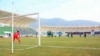 'Arkadag' futbol toparynyň ýaryşlaryndan bir pursat. Arhiwden alyndy. Illýustrasiýa suraty.