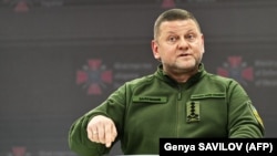 Головнокомандувач Збройних сил України Валерій Залужний під час пресконференції. Київ, 26 грудня 2023 року