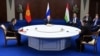 Трехсторонняя встреча президентов Кыргызстана, Таджикистана и России. Астана, 13 октября 2022 года. 