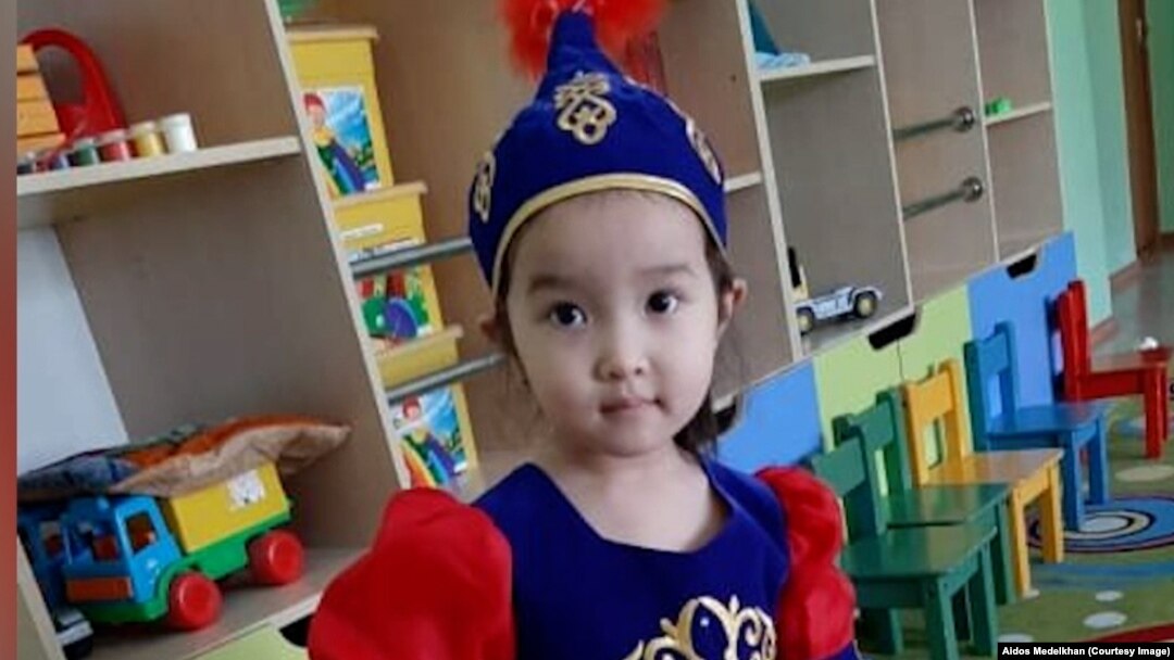 Aikorkem Meldekhan, 4, was shot dead in Almaty by what the court concluded was military personnel when she and other members of her family were in a car on January 7, 2022.