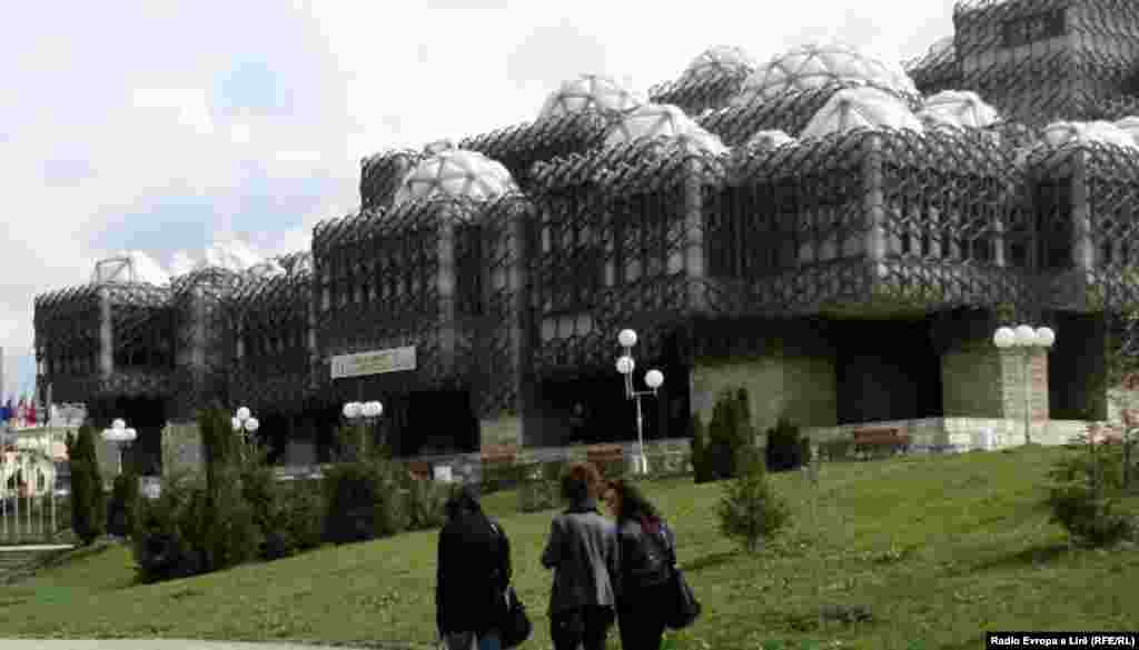 The National University Library in Pristina, Kosovo, was designed by Andrija Mutnjakovic of Croatia and opened in 1982. It was also voted one of the world's ugliest buildings by "The Daily Telegraph." It features 73 small glass domes and is covered by a metal fishing net, of sorts. One travel guide describes it as "simultaneously gorgeous and absurd."