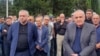 На переднем плане Александр Анкваб (справа) и Бадра Гунба