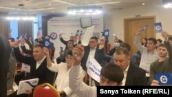 Участники съезда ОСДП. Астана, 2 февраля 2023 года