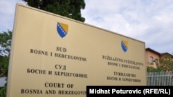 Tabla na ulazu u Sud i Tužilaštvo BiH, foto:Midhat Poturović