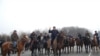 В Оше на митинг в поддержку Ахматбека Келдибекова вышли его сторонники, 12 декабря 2011 г.