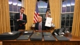 ABŞ-nyň prezidenti wezipesine girişen Donald Tramp Ak tamda ilkinji kararlaryna gol çekýär.