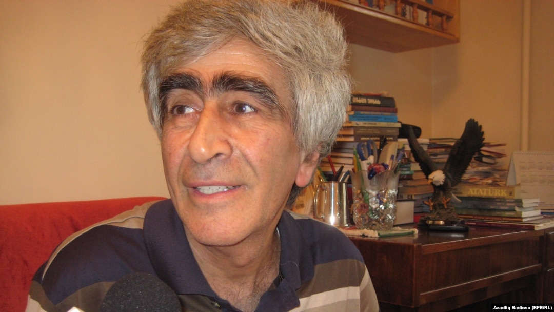 Azerbaijan - Azeri poets Feyziyye Hajiyeva (L) Vagif Bayatli Oder