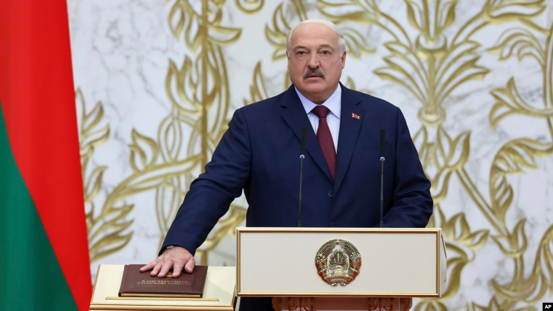 Bjeloruski predsjednik Aleksandar Lukašenko polaže zakletvu, Minsk, 25. marta 2025.