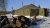 Пункт обігріву, встановлений МНС, Луганськ, 27 січня 2012 року