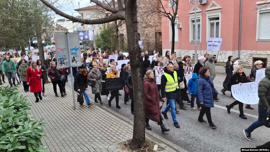 Prostesti provjetnih radnika, Mostar, 10. decemabr 2024.