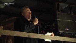Srđan Škoro na protestu
