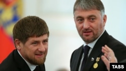 Рамзан Кадыров и Адам Делимханов в Кремле, декабрь 2013 года 