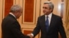 Armenia - President Serzh Sarkisian meets with outgoing Prosecutor General Aghvan Hovsepian, Yerevan,12Sep2013 