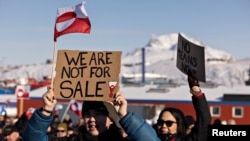 Митинг в Нууке (Гренландия), 15 марта 2025 года