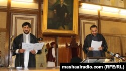 سردار بابر خان موساخېل د سوګند اخیستلو پر مهال