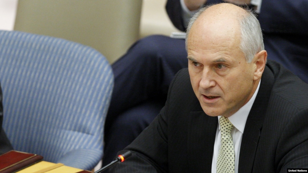 U.S. -- The international peace envoy to Bosnia Valentin Inzko addresses the UN Security Council in new York, 13Nov2012