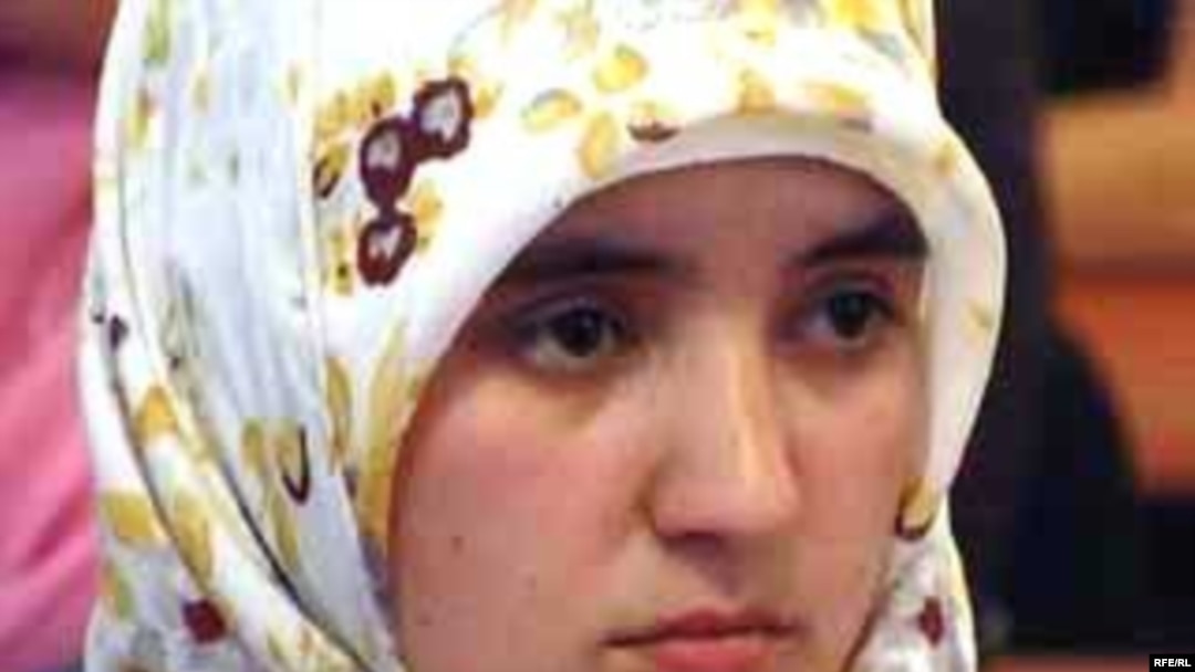A young Tajik woman in a hijab (file photo)