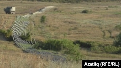 Труби, прокладені для перекачки води з Тайганського водосховища на потреби Сімферополя