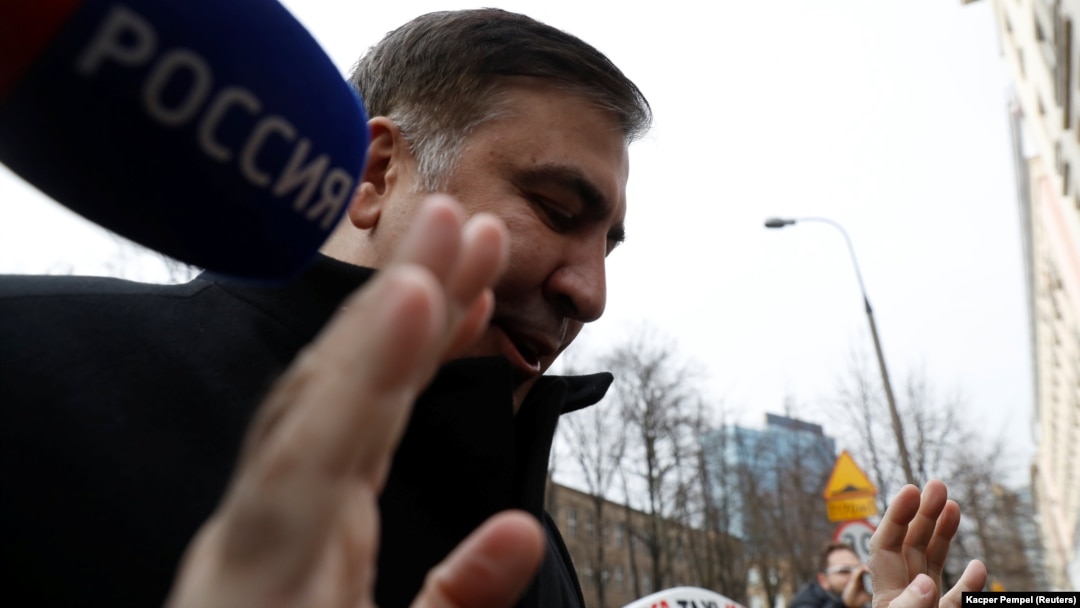 Міхеїл Саакашвілі у Варшаві, 13 лютого 2018 року