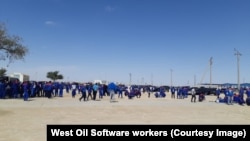 Забастовка работников West Oil Software в Жетыбае. Мангистауская область, 23 августа 2021 года