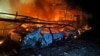 Наслідки російського удару по населеному пункту Дніпропетровщини. Весна 2025 року