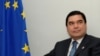 Türkmenistanyň prezidenti Gurbanguly Berdimuhamedow Brýusselde, 2007-nji ýyl.