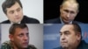 По часовой стрелке: Владислав Сурков, Владимир Путин, Александр Захарченко, Игорь Плотницкий