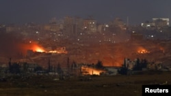 Imagine din nordul Fâșiei Gaza, 17 mai 2025.