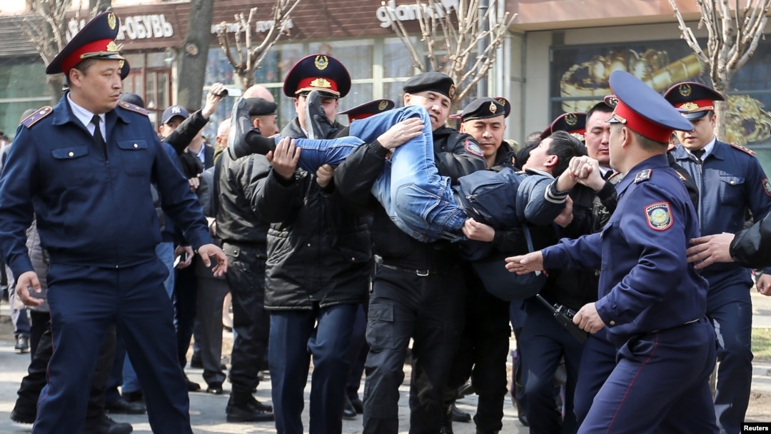 Задержания в Алматы. 22 марта 2019 года.