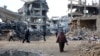 Cartierul Shujaiya din orașul Gaza, în nordul Fâșiei Gaza, pe 4 ianuarie 2025.