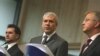 Božidar Đelić, Boris Tadić i Olli Rehn na potpisivanju Sporazuma o stabilizaciji i pridruživanju sa EU, 7. novembar 2007