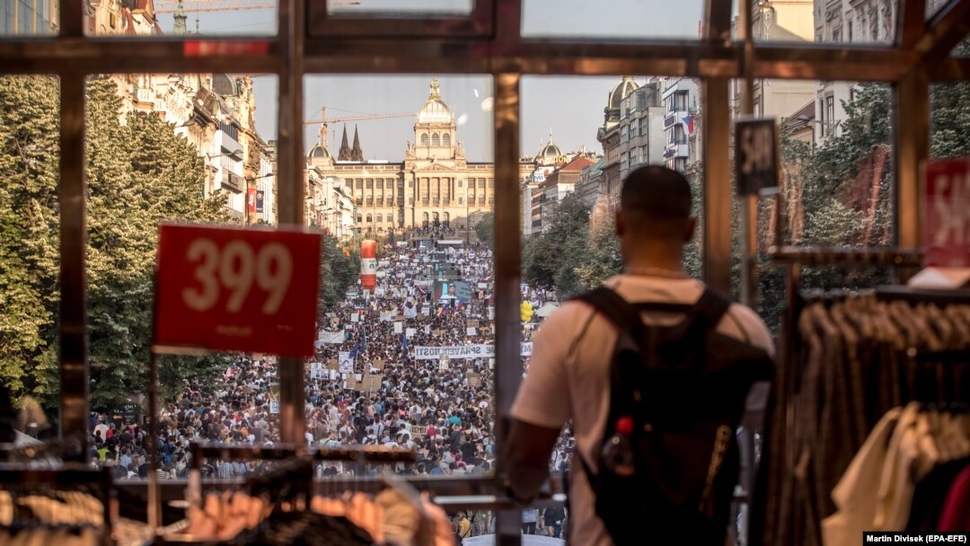 Babiševa izjava uslijedila je nedugo nakon velikog protesta u Pragu