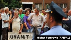 Protesti radnika "Granita" u Sarajevu, 18. avgust 2011