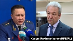 Башкы прокурор Курманкул Зулушев менен Жогорку Кеңештин депутаты Адахан Мадумаров 