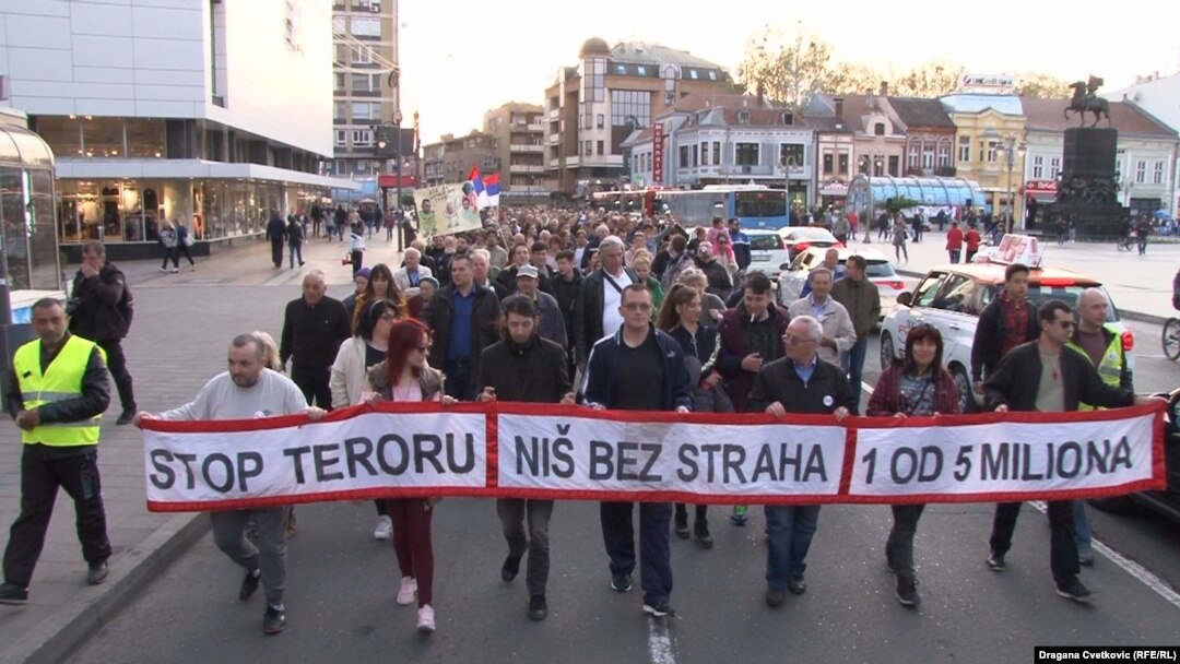 Sa protesta u Nišu