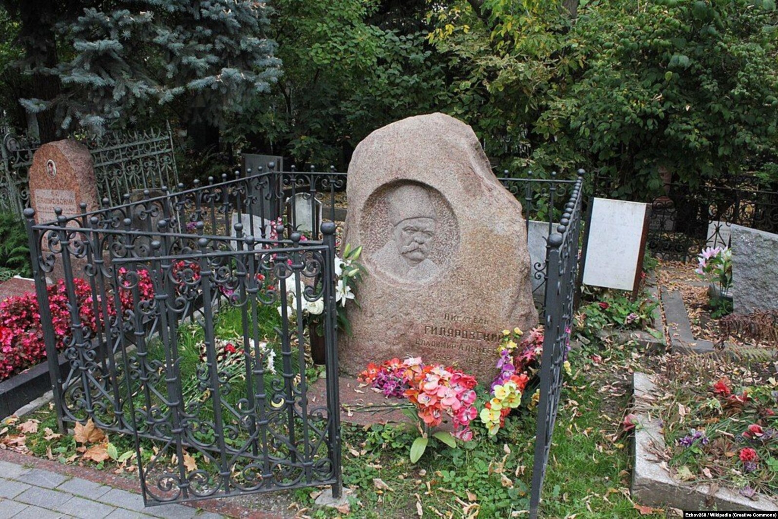 Могила Володимира Гіляровського у Москві