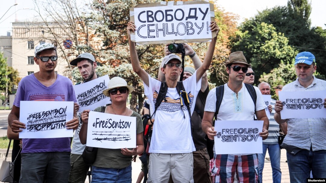 Protesti za oslobađanje Olega Sencova iz ruskog zatvora