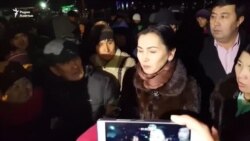 Аида Салянова после допроса в ГКНБ