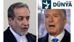 Eýranyň daşary işler ministri Abbas Arakçi (çepde) we ABŞ-nyň ýörite wekili Stiw Witkoff