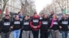 Акция памяти жертв нападения на редакцию французского журнала Charlie Hebdo. 11 января 2015 года.