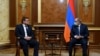 «Հանուն հանրապետության» կուսակցության ղեկավար Արման Բաբաջանյանը և վարչապետ Նիկոլ Փաշինյանը, 30 դեկտեմբերի, 2020թ.