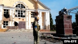 Украинский солдат в Судже