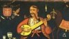  Ukraine -- The painting "Kozak Mamay". The People's oil painting. 18 centuries. undated 