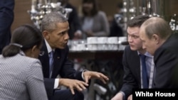 Američki predsjednik Barak Obama i Ruski predsjednik Vladimir Putin na samitu G20, novembar 2015