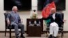 U.S. Secretary Tillerson (L) and Afgan President Ashraf Ghani meet in Kabul on October 23, 2017